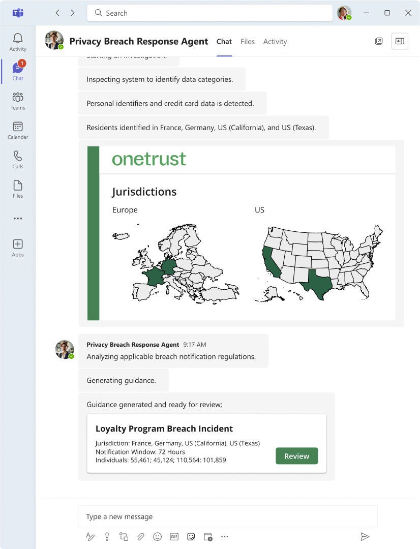 Screenshot of the Incident Detail screen integrated with Microsoft Copilot