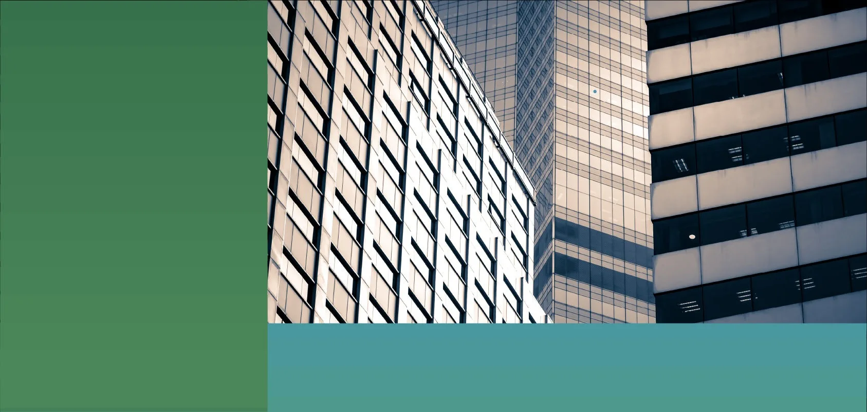 Low-angle photo of office buildings